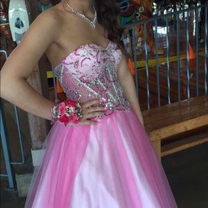 Pink prom dress